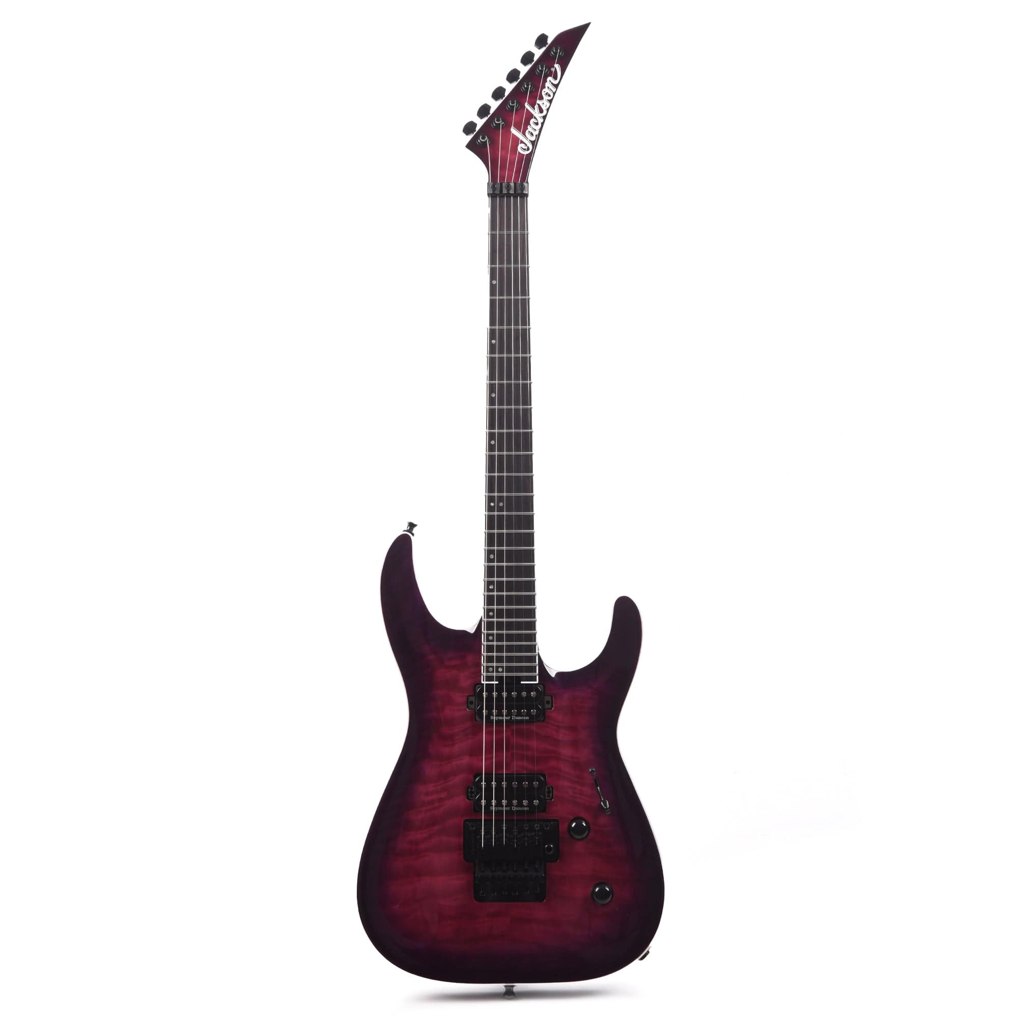 Jackson Pro Plus Series Dinky DKAQ Transparent Purple Burst Electric Guitars / Solid Body