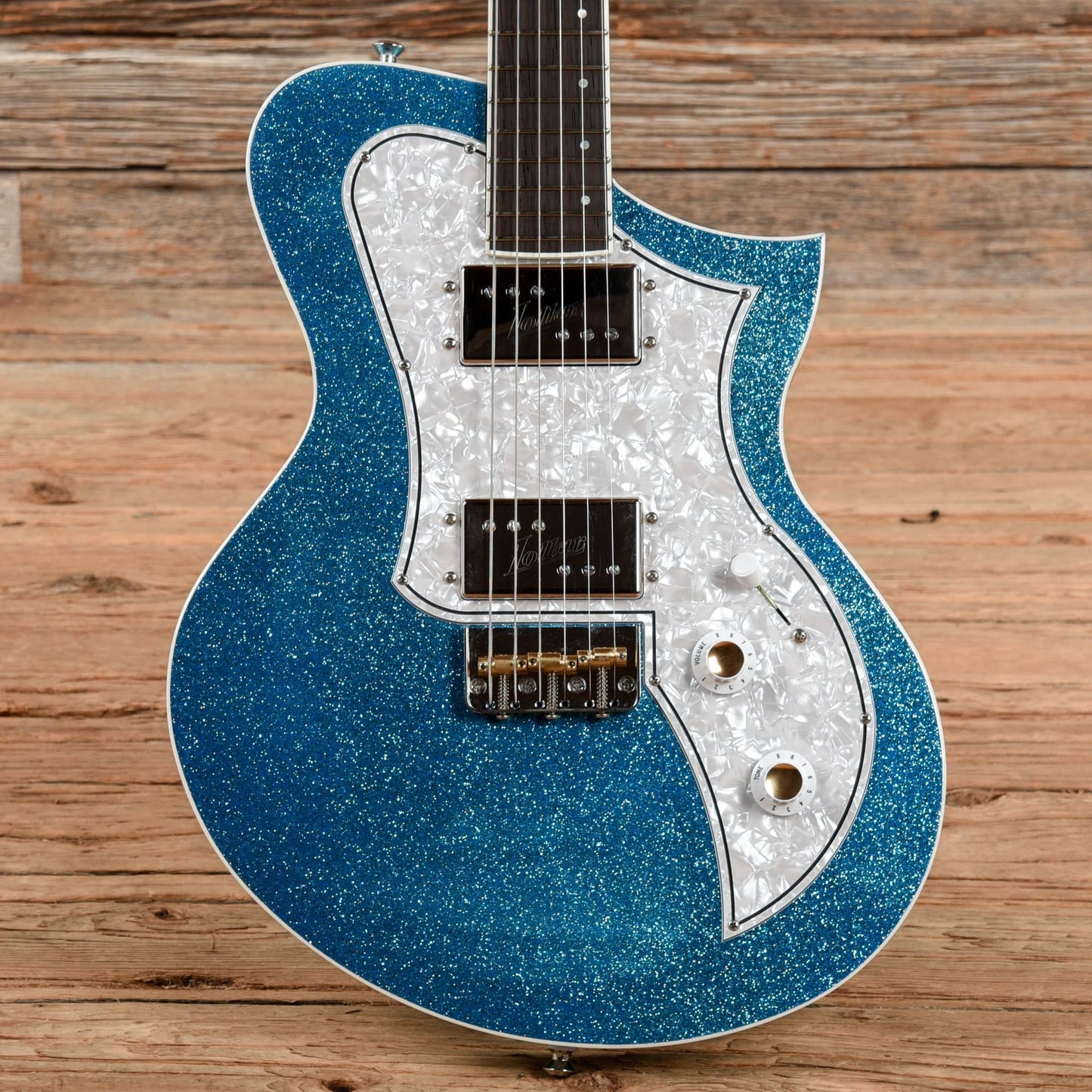 Kauer Korona Sky Blue Flake Electric Guitars / Solid Body