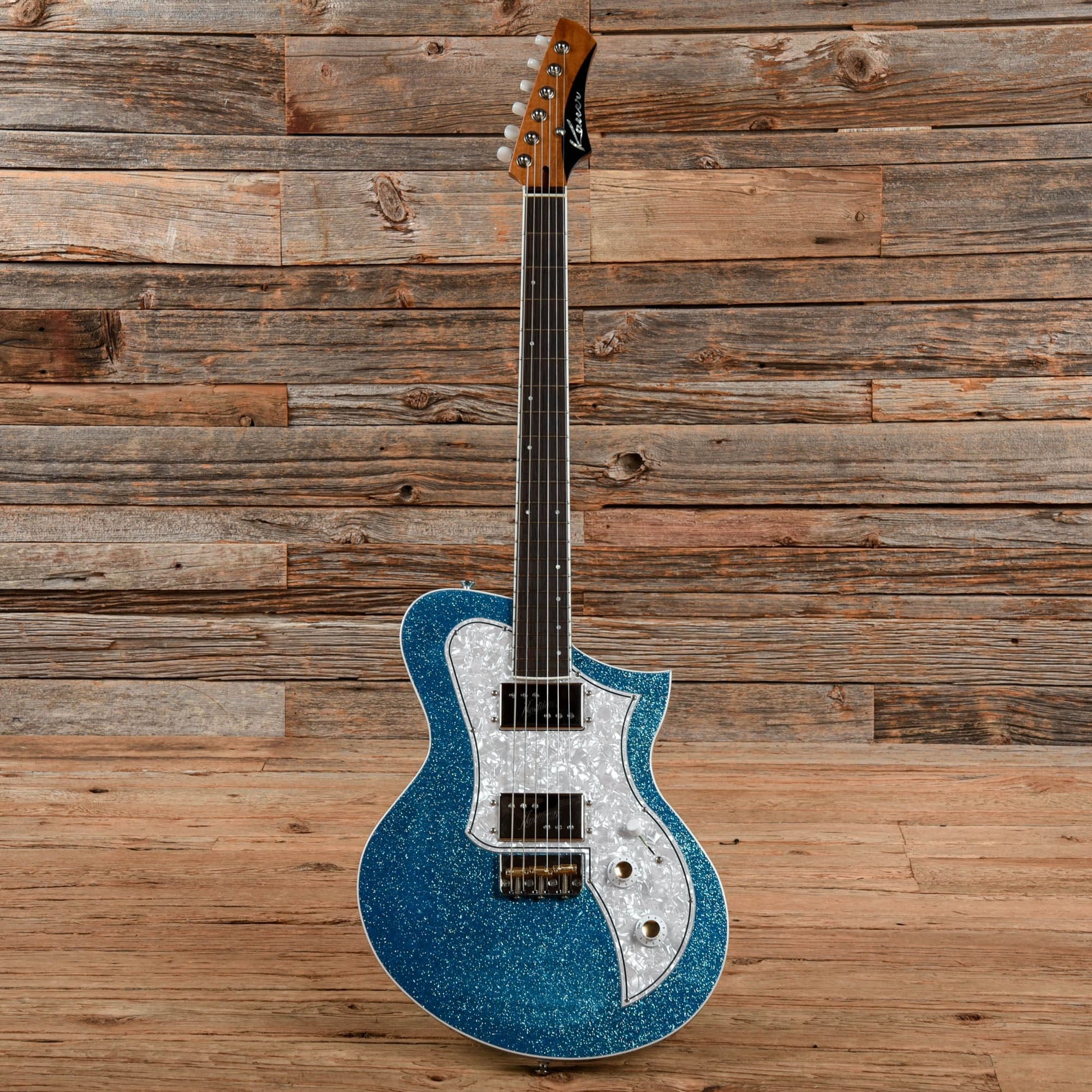 Kauer Korona Sky Blue Flake Electric Guitars / Solid Body