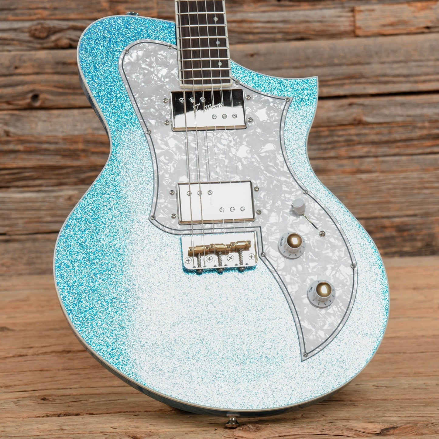 Kauer Korona Sky Blue Flake Electric Guitars / Solid Body