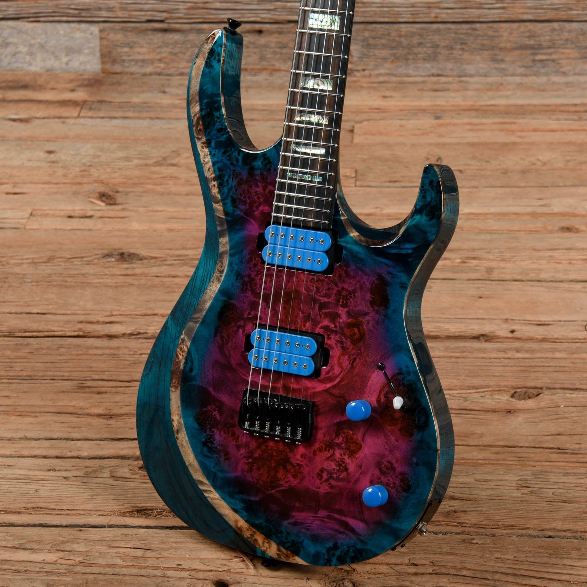 Kiesel Aries Blue/Pink Burst Electric Guitars / Solid Body