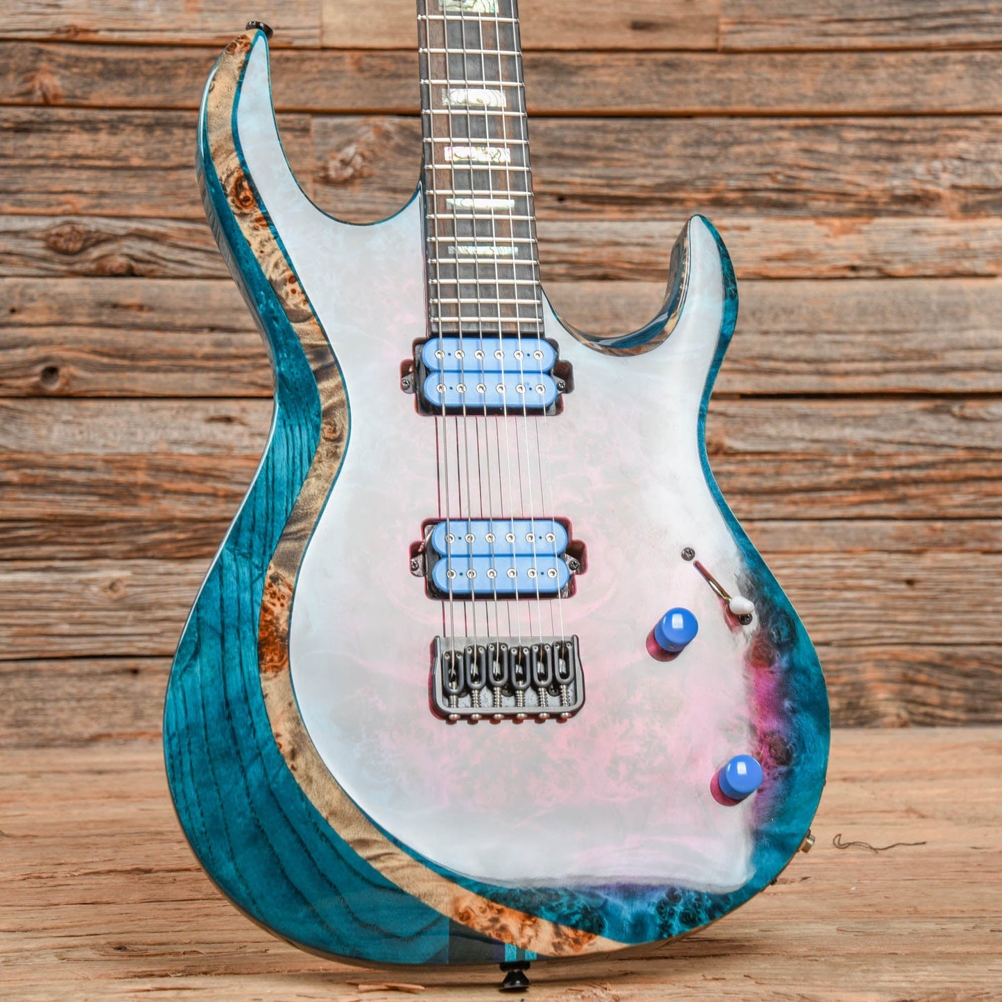 Kiesel Aries Blue/Pink Burst Electric Guitars / Solid Body