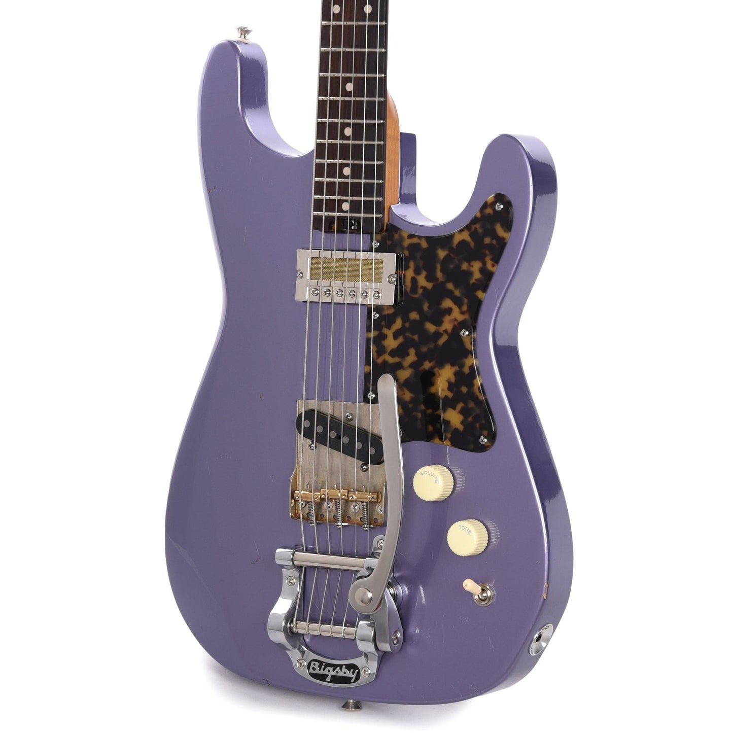 Kithara Harland Baritone Light Relic Metallic Lavender Electric Guitars / Solid Body