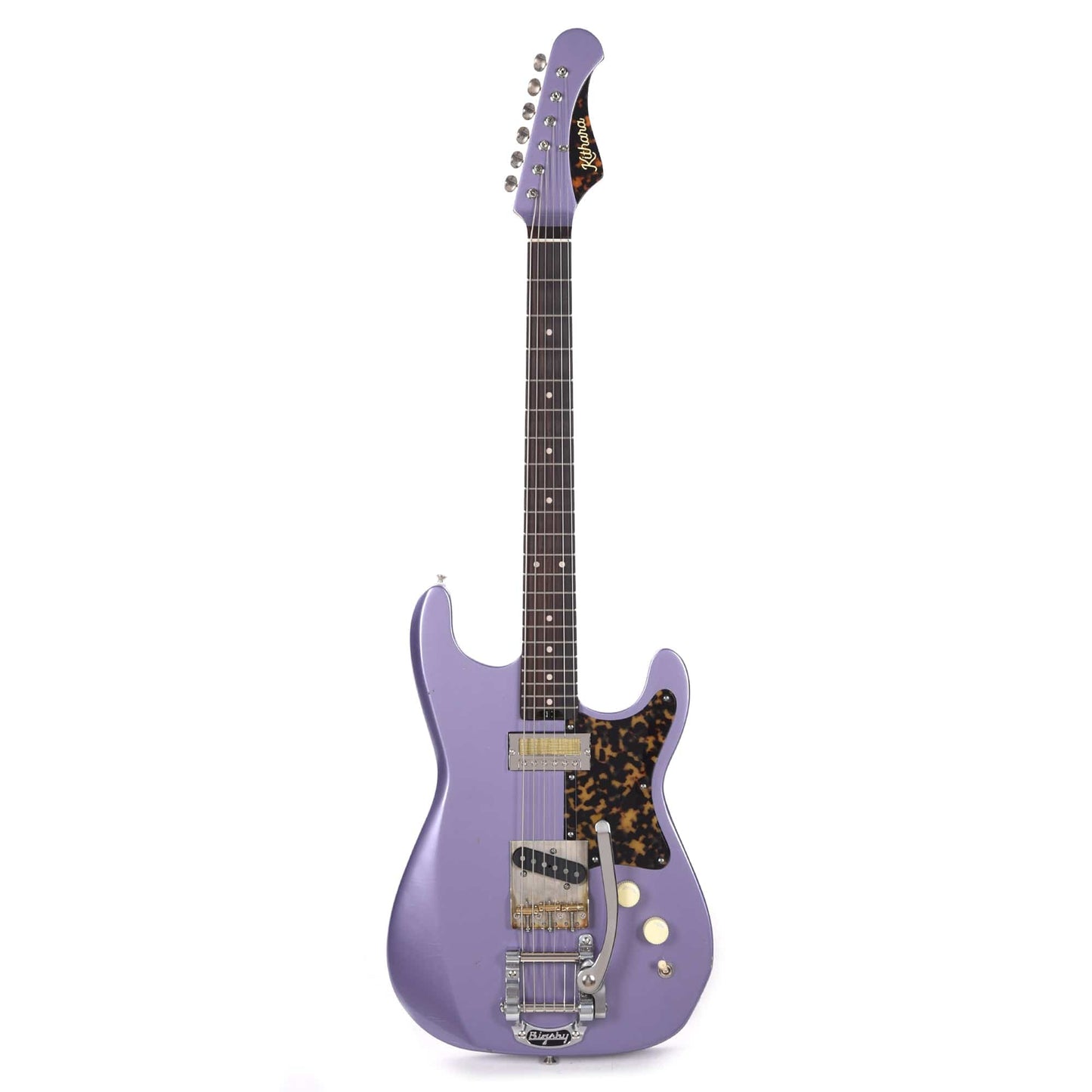 Kithara Harland Baritone Light Relic Metallic Lavender Electric Guitars / Solid Body