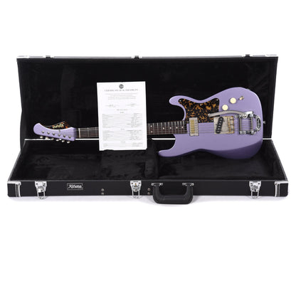 Kithara Harland Baritone Light Relic Metallic Lavender Electric Guitars / Solid Body