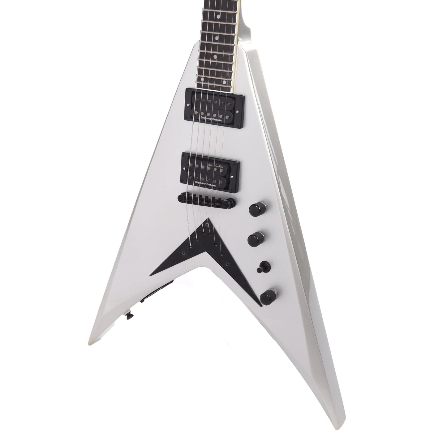 Kramer Artist Dave Mustaine Vanguard Silver Metallic Electric Guitars / Solid Body