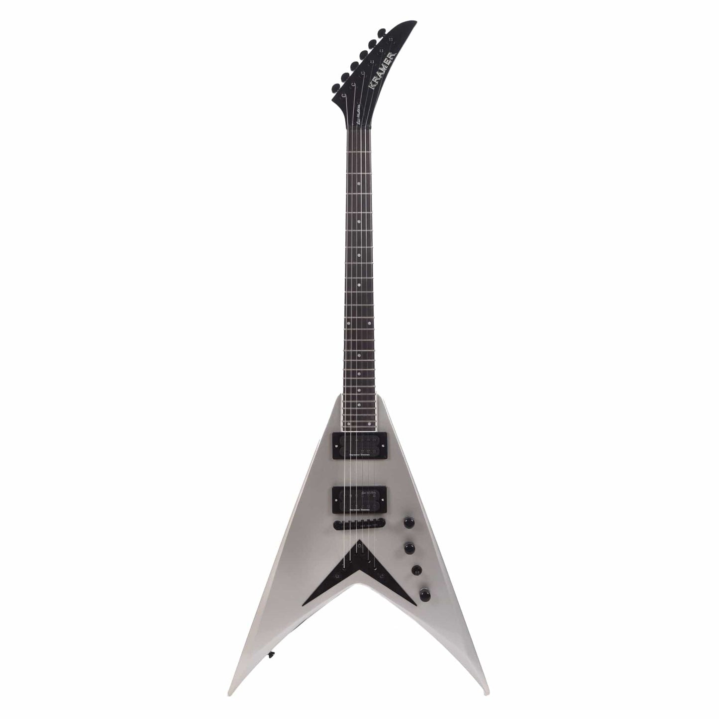 Kramer Artist Dave Mustaine Vanguard Silver Metallic Electric Guitars / Solid Body