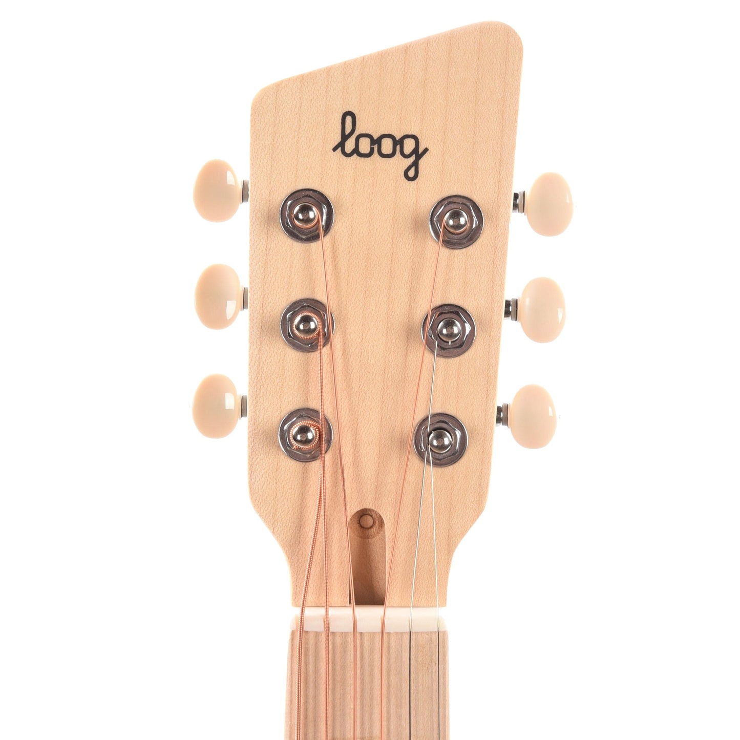 Loog Pro VI Acoustic White Acoustic Guitars / Classical