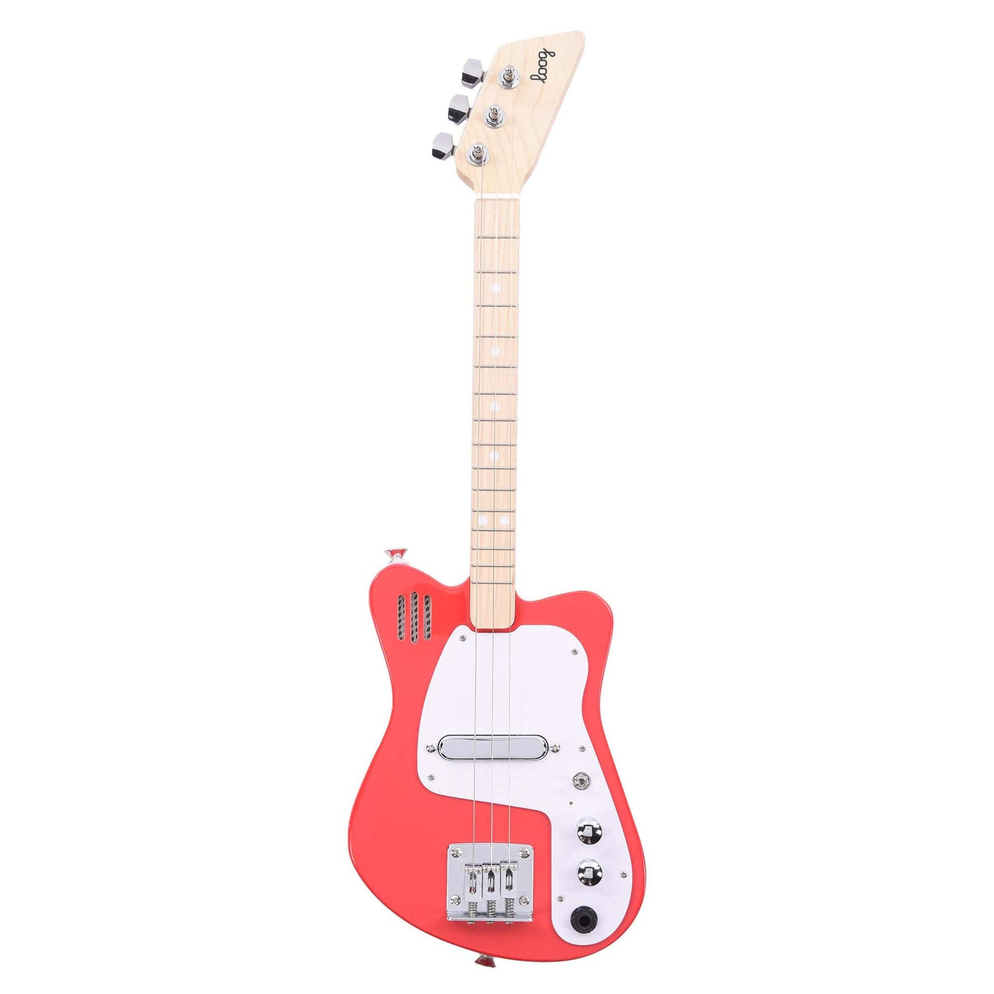 Loog Mini Electric 3-String Red Electric Guitars / Solid Body