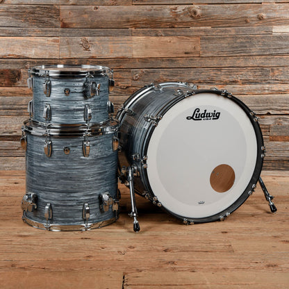 Ludwig Classic Oak 13/16/22 3pc. Drum Kit Vintage Blue Oyster Drums and Percussion / Acoustic Drums / Full Acoustic Kits