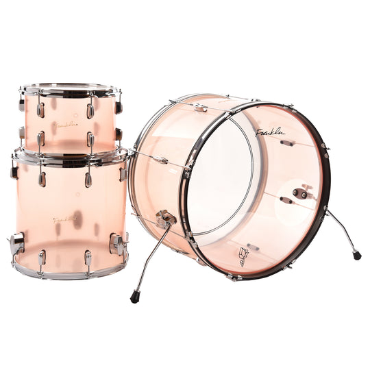 Franklin Drum Co. 13/16/24 3pc. Acrylic Drum Kit Rose Gold