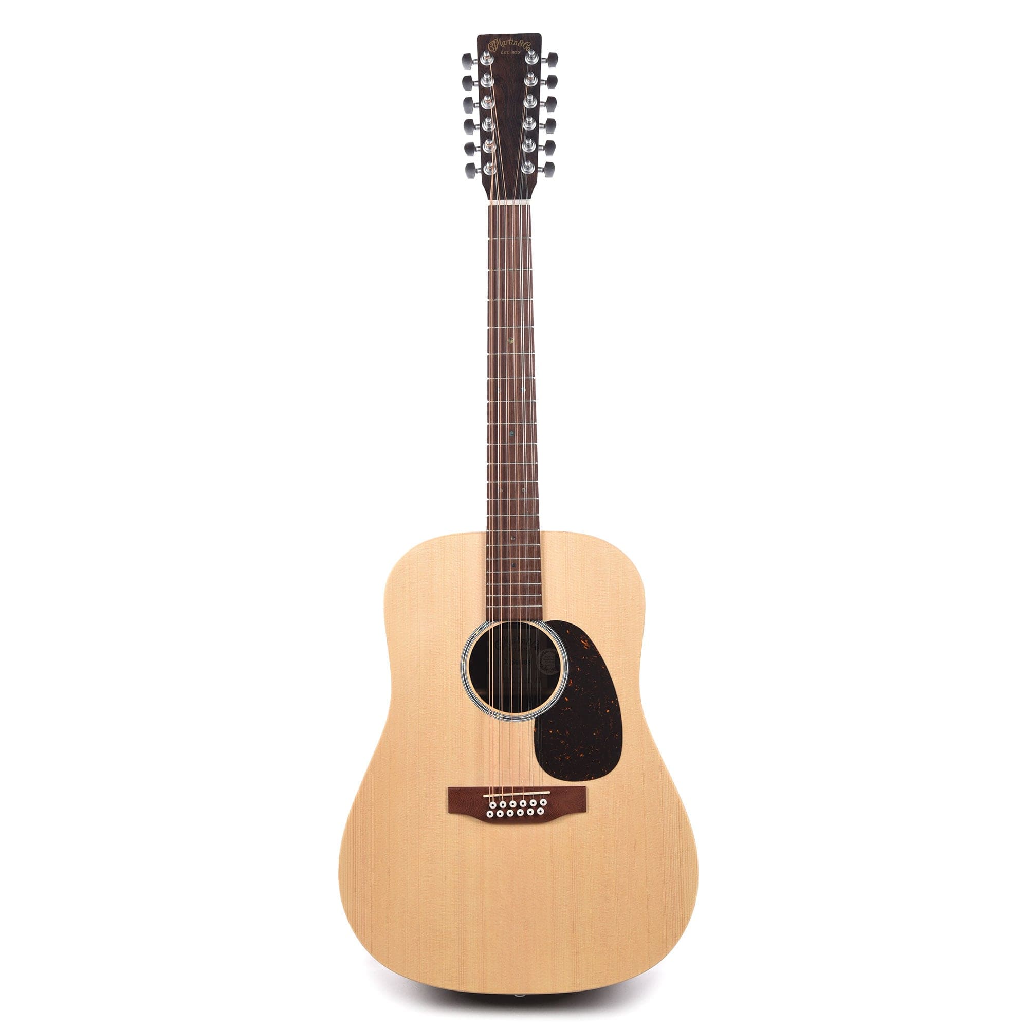 Martin D-X2E 12-String Spruce/Brazilian Rosewood Pattern HPL Natural Acoustic Guitars / Dreadnought