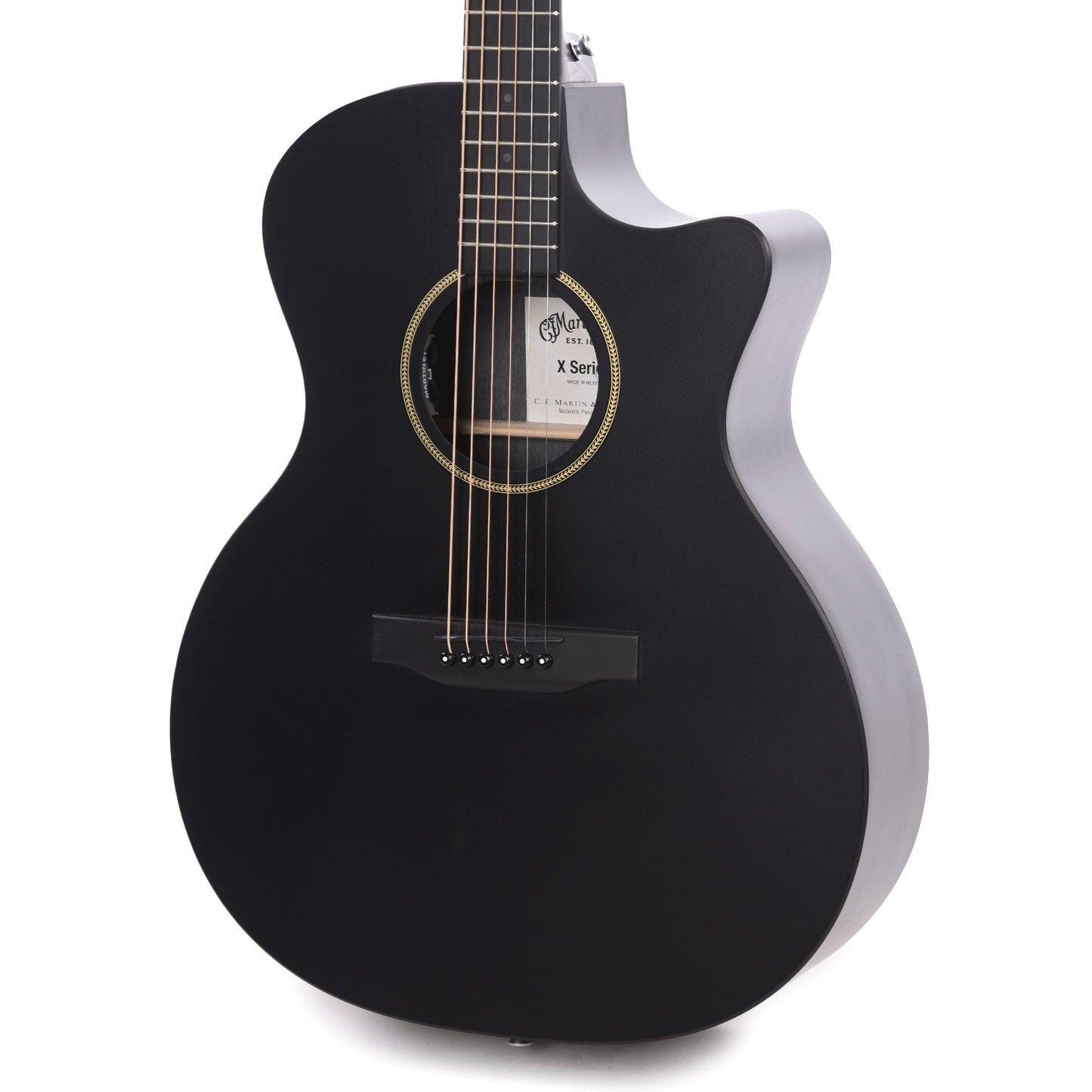 Martin GPC-X1E Black HPL Black Acoustic Guitars / Dreadnought