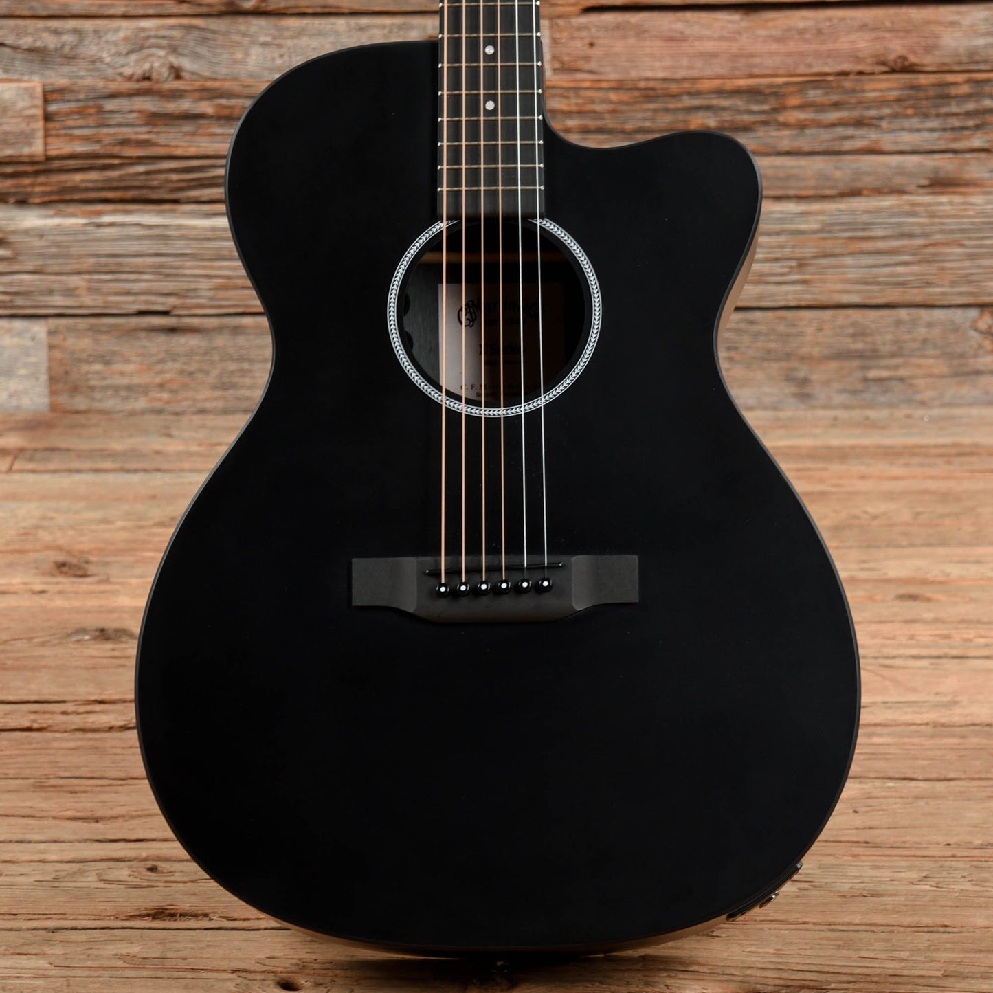 Martin X-Series OMC-X1E Black 2023 Acoustic Guitars / OM and Auditorium