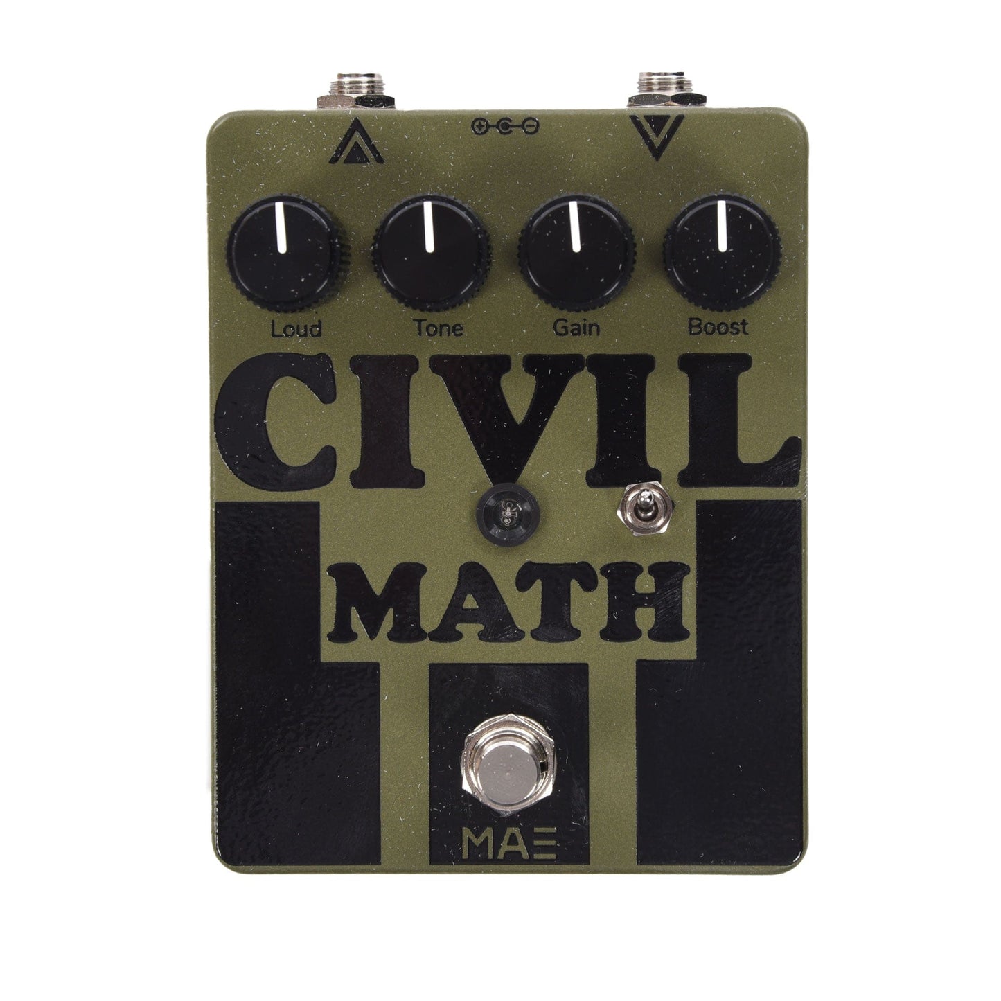 Mask Audio Electronics Civil Math Fuzz Pedal Army Green Effects and Pedals / Fuzz