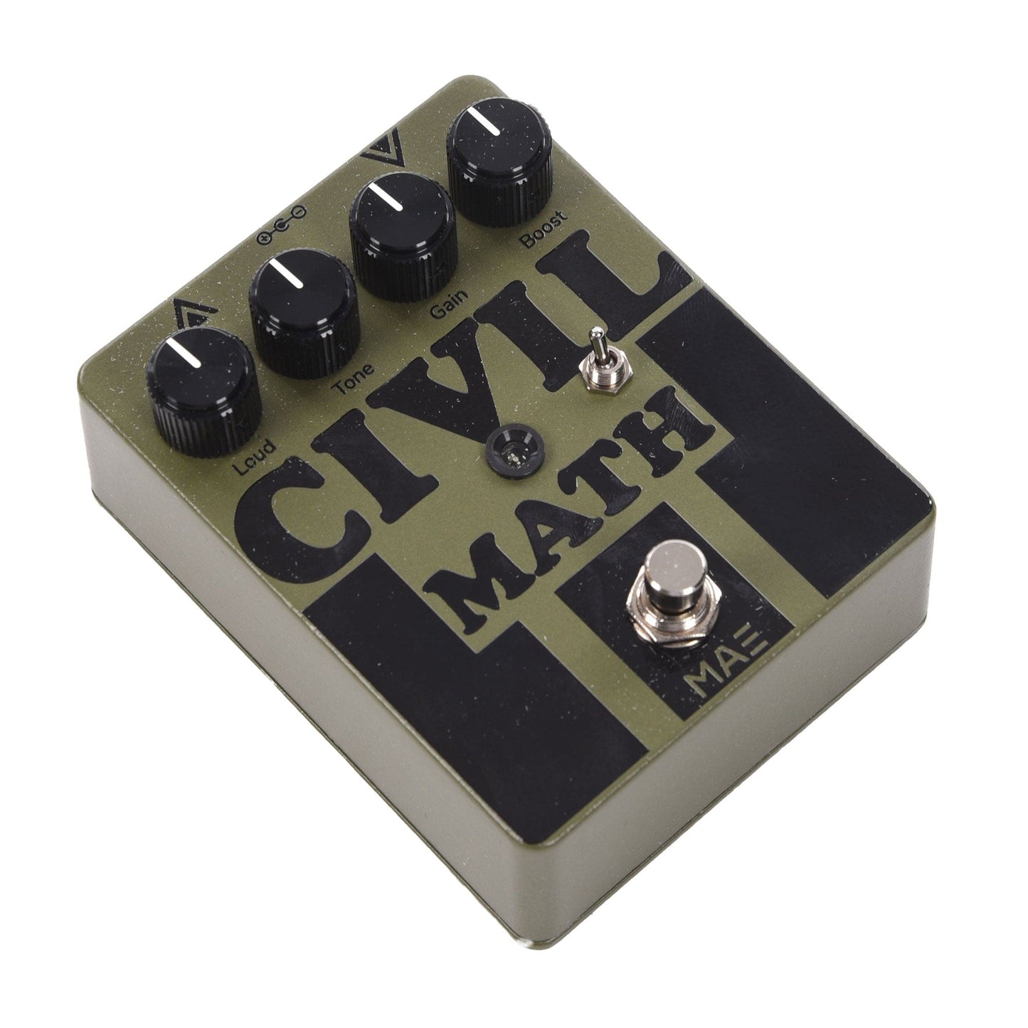 Mask Audio Electronics Civil Math Fuzz Pedal Army Green Effects and Pedals / Fuzz