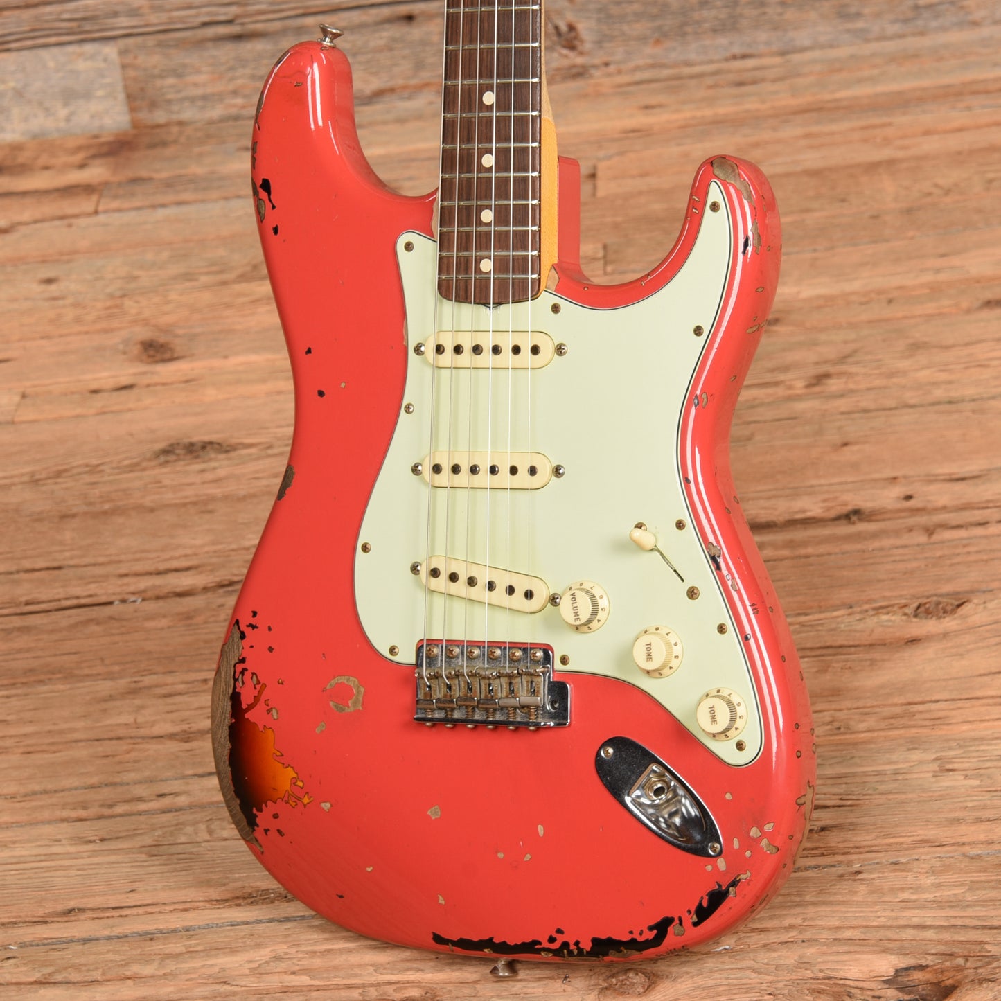 Fender Custom Shop Michael Landau Signature Stratocaster Fiesta Red Over Sunburst 2016