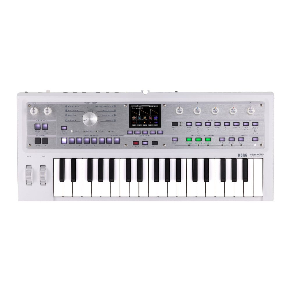 Korg MicroKorg 2 Synthesizer w/ Vocoder & Looper Limited Edition White