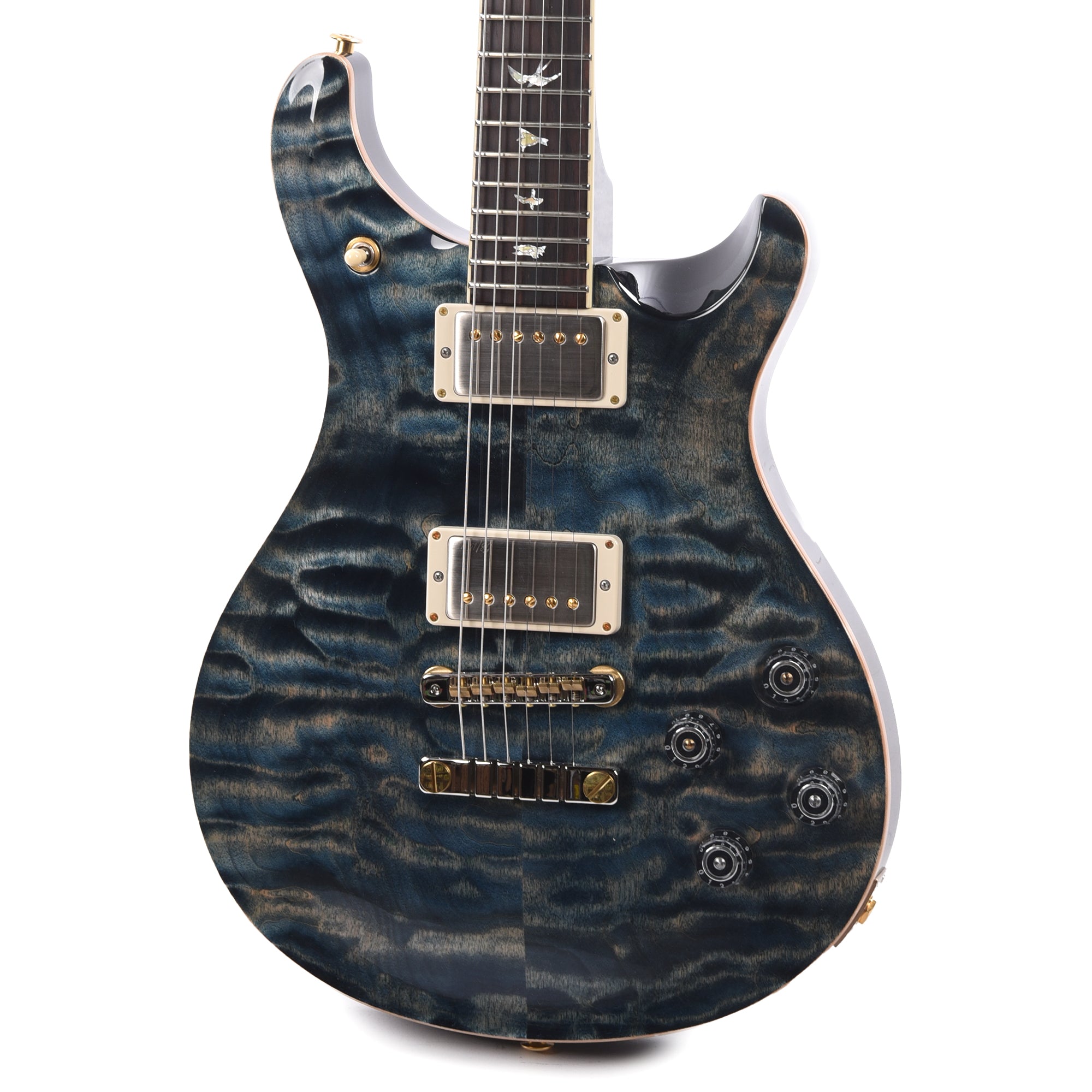 PRS Wood Library McCarty 594 10-Top Quilt Faded Whale Blue w/Figured Stained Maple Neck & Cocobolo Fingerboard