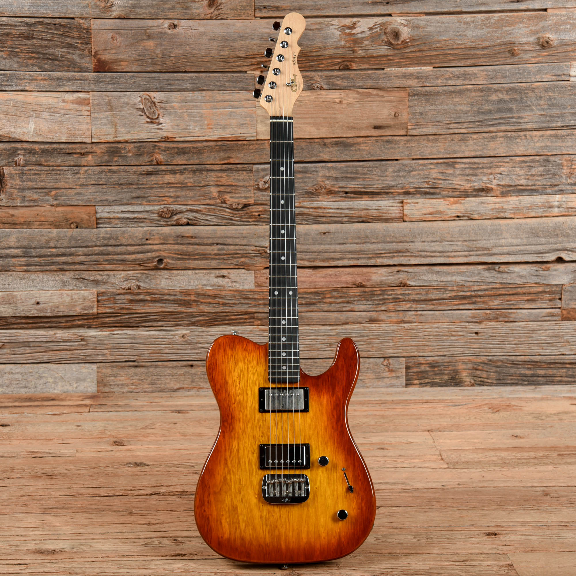 G&L ASAT Deluxe Korina Sunburst – Chicago Music Exchange