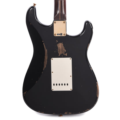 Fender Custom Shop 1959 Stratocaster "Chicago Special" LEFTY Heavy Relic Aged Black w/Rosewood Neck & Gold Hardware