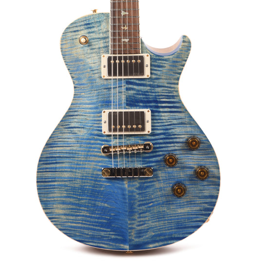 PRS Wood Library McCarty 594 Singlecut 10-Top Flame Faded Blue Jean w/Korina Body/Neck & Brazilian Rosewood Fingerboard