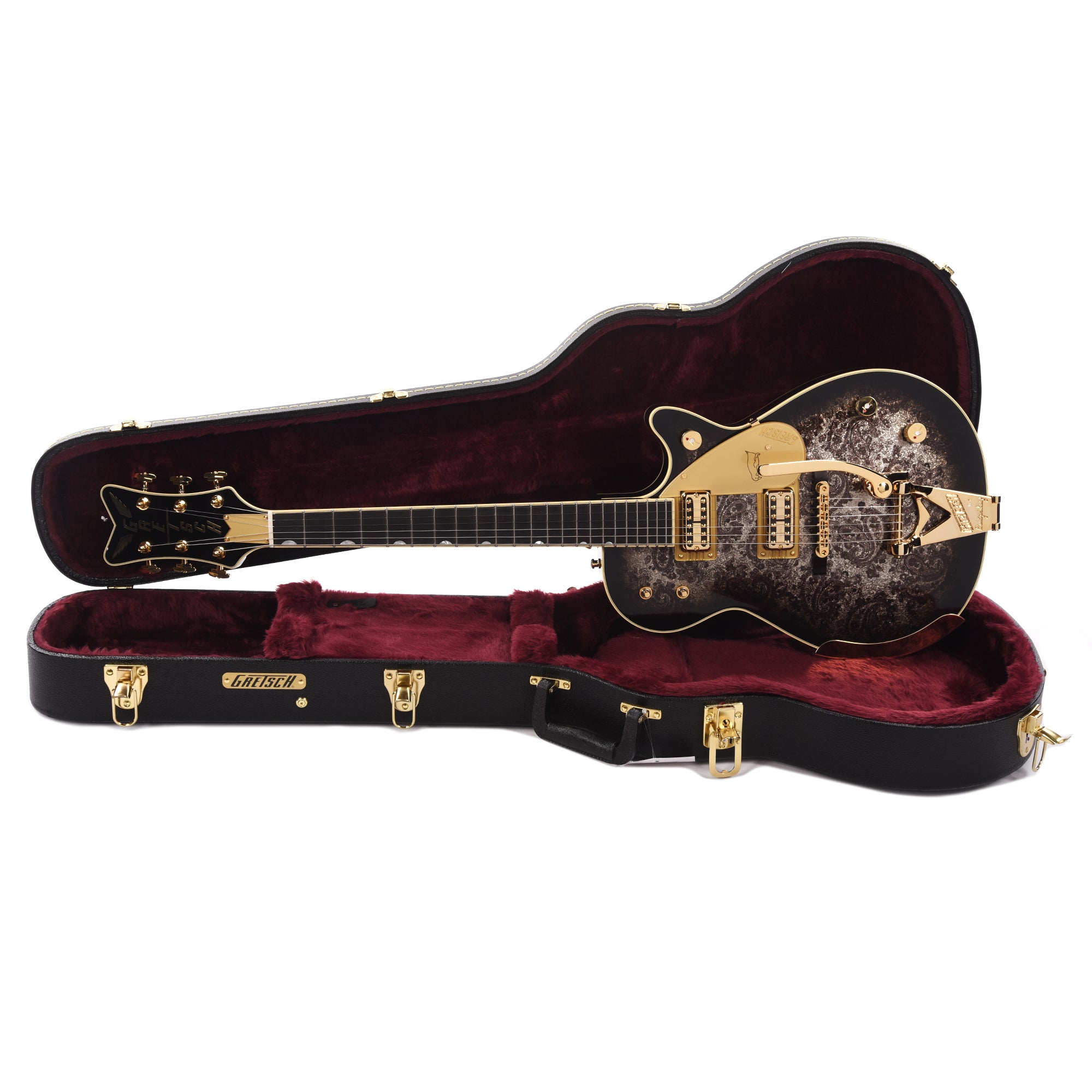 Gretsch G6134TG Limited Edition Paisley Penguin w/String-Thru Bigsby Black Paisley