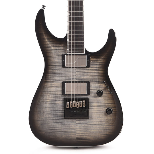 ESP LTD MH-1000 EverTune Charcoal Burst w/ Flamed Maple Top