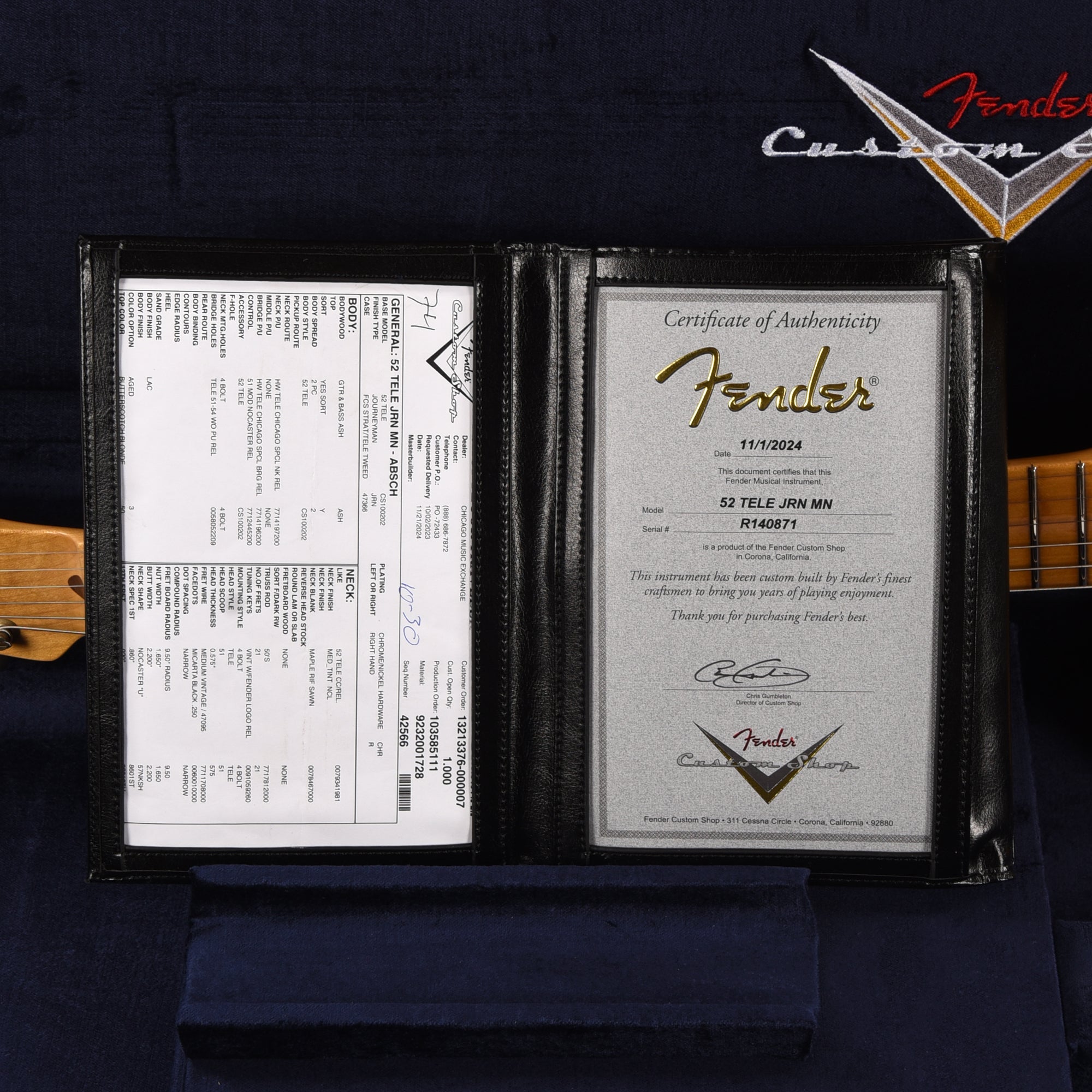 Fender Custom Shop 1952 Telecaster 