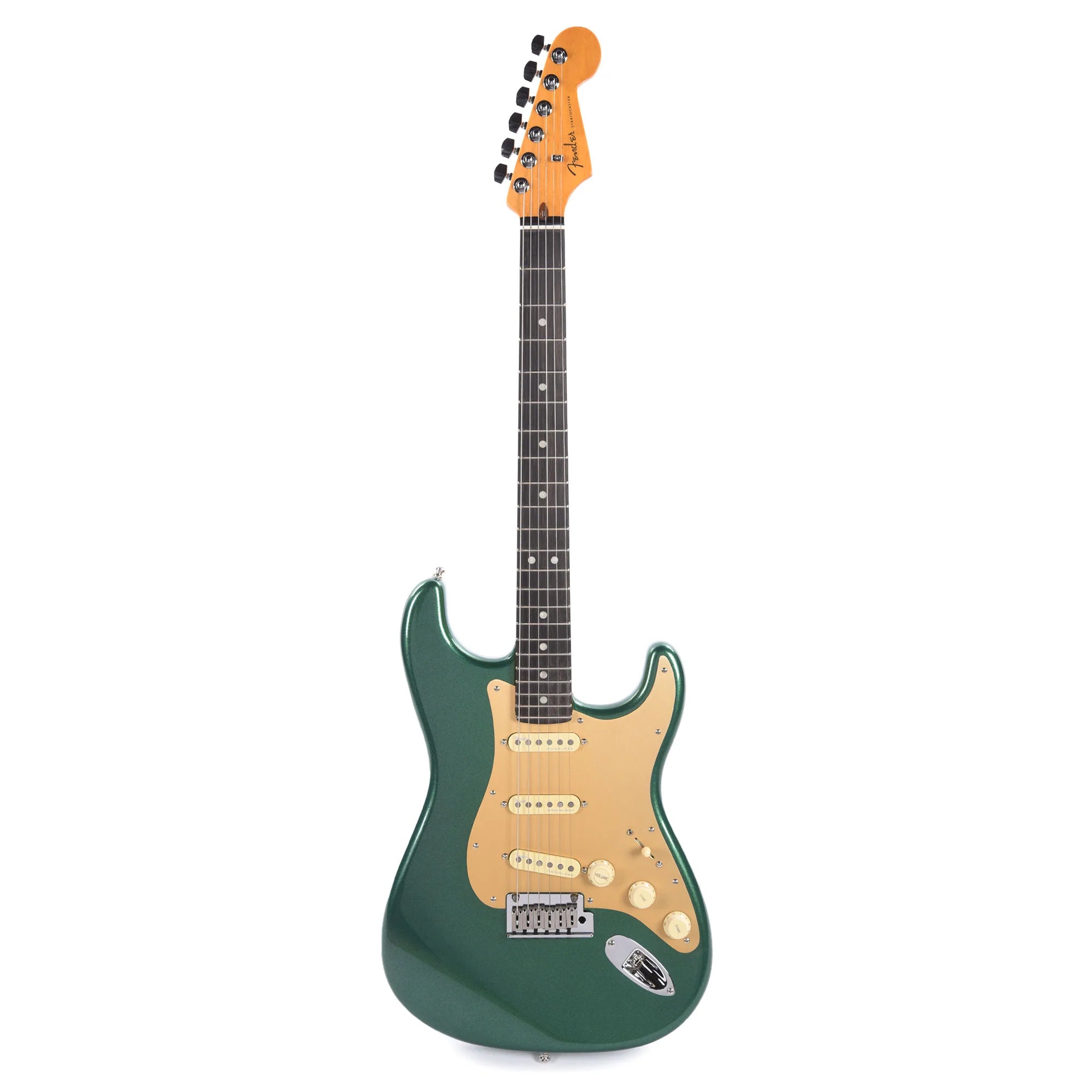 Fender American Ultra Stratocaster Mystic Pine & Anodized Gold Pickguard