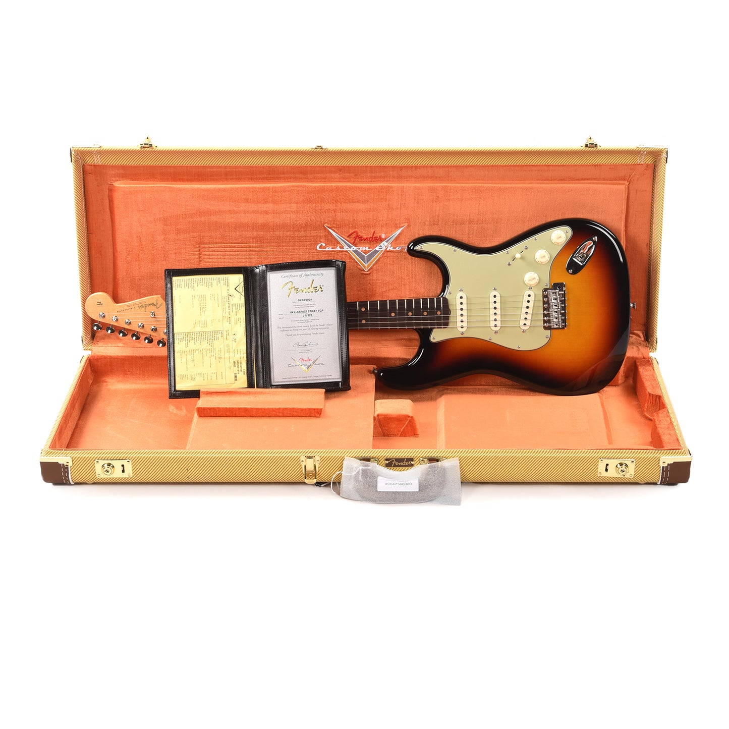 Fender Custom Shop Limited Edition 1964 L-Series Stratocaster Time Capsule Bleached 3-Color Sunburst