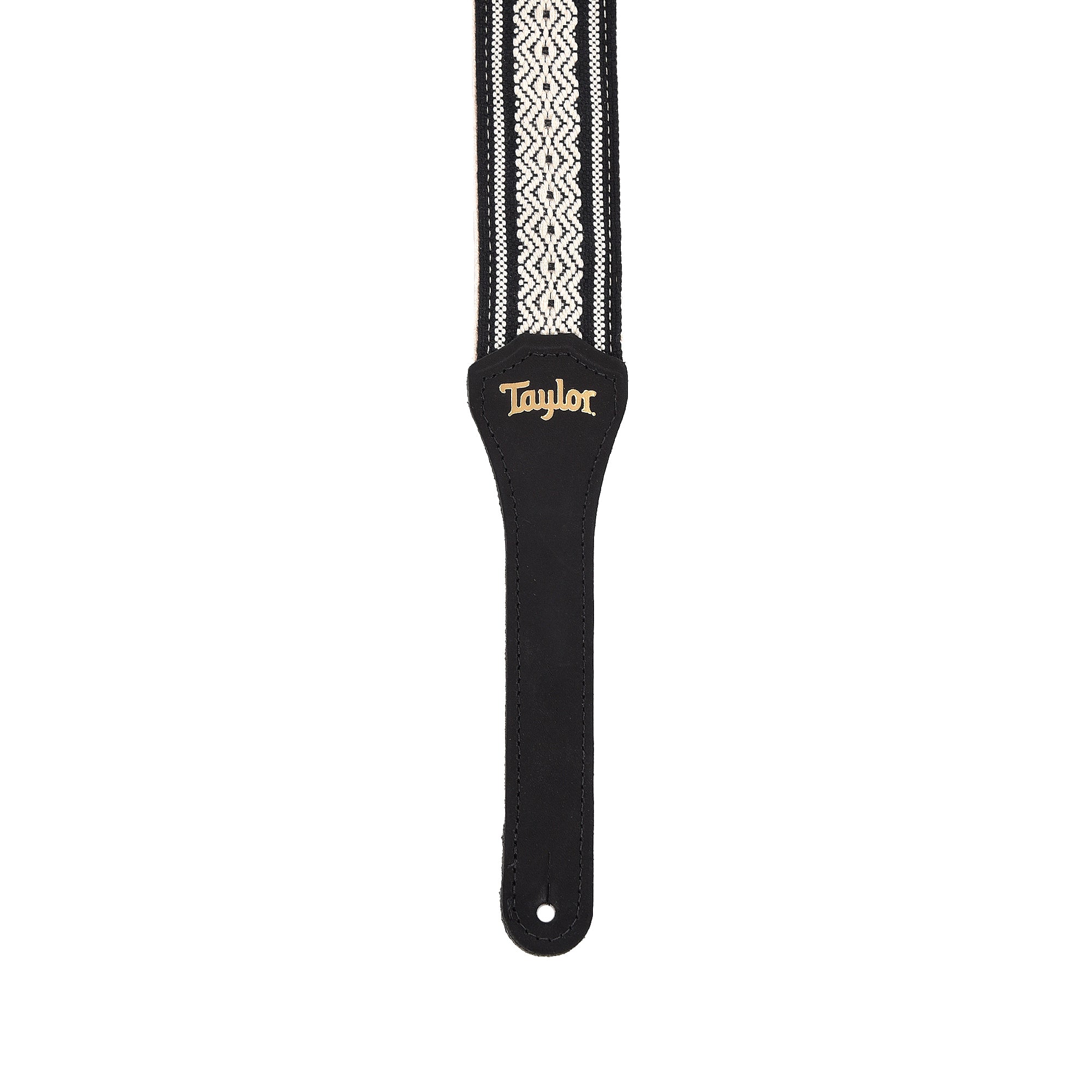 Taylor Strap White/Black Jacquard Cotton 2