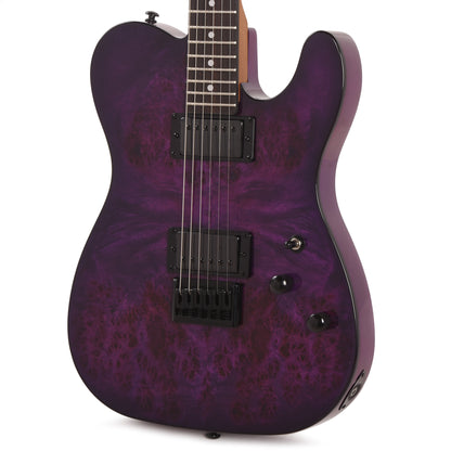 Schecter PT Standard Electric Guitar Purple Burst Burl