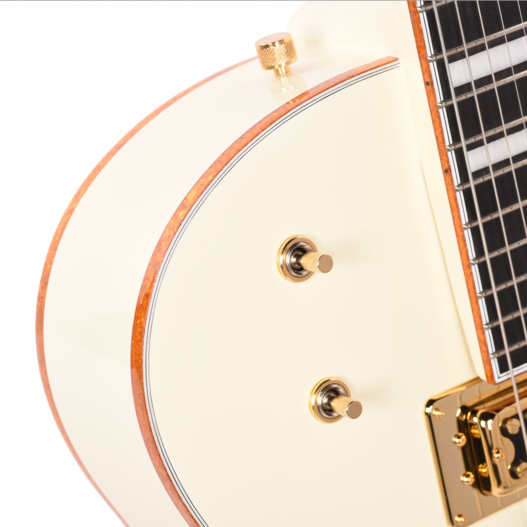 Gretsch G8424T Billy Duffy Signature Falcon LTD Hollow Body with Bigsby Vintage White Lacquer