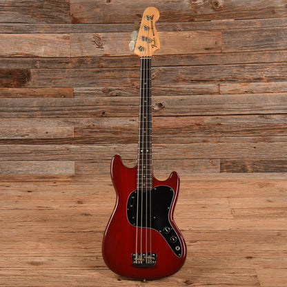 Fender Musicmaster Bass Wine Red 1981