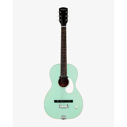 Orangewood Juniper Surf Green Live Rubber Bridge Parlor Acoustic Guitar