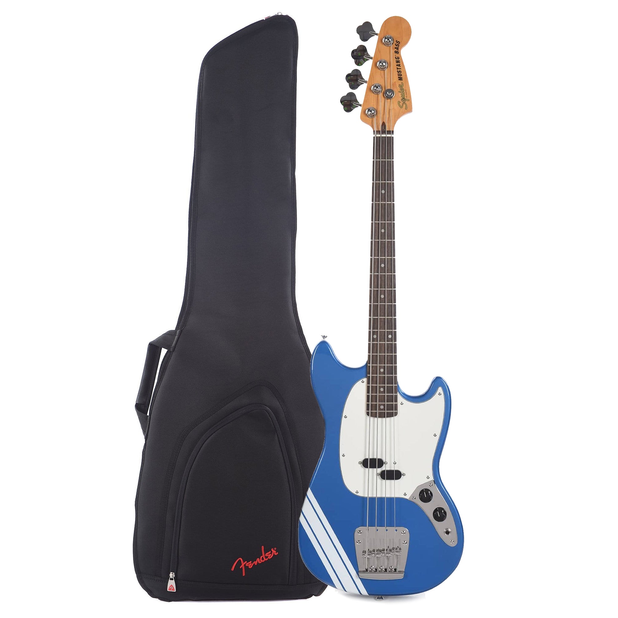 Squier Classic Vibe 60s Competition Mustang Bass Lake Placid Blue w O Chicago Music Exchange