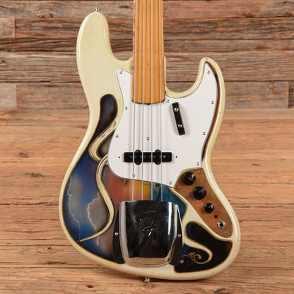 Fender '76 Fretless Precision Bass Neck w/ '70s Jazz Bass Body White Refin 1970s