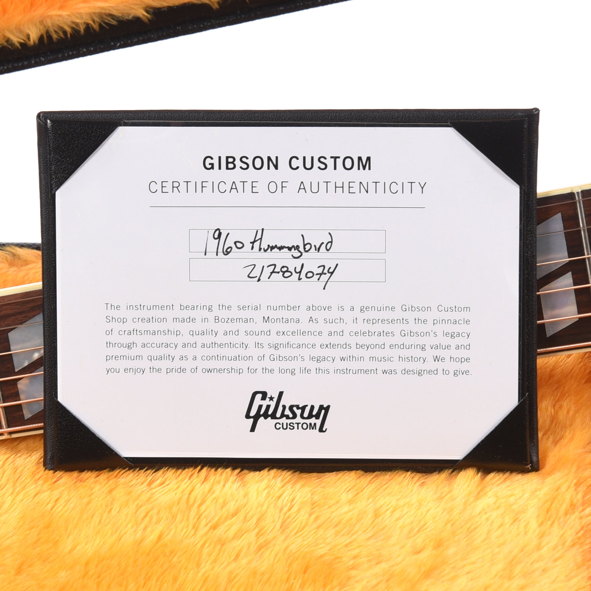 Gibson Custom Shop Historic Reissue 1960 Hummingbird Fixed Bridge Heritage Cherry Sunburst