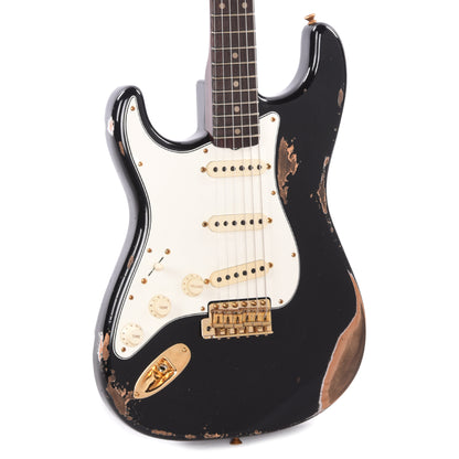 Fender Custom Shop 1959 Stratocaster "Chicago Special" LEFTY Heavy Relic Aged Black w/Rosewood Neck & Gold Hardware