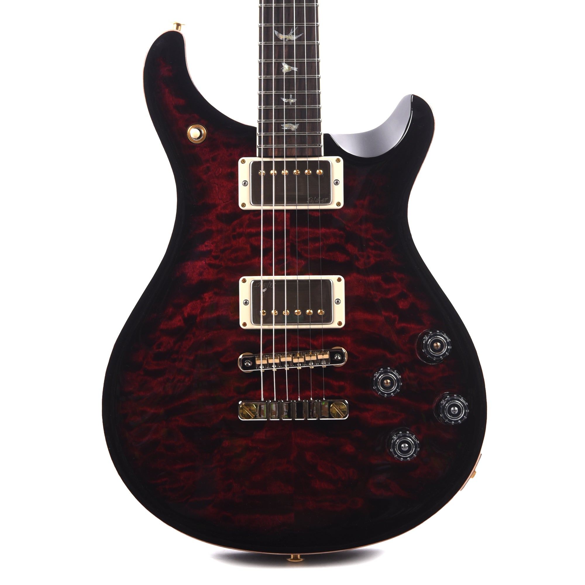 PRS Wood Library McCarty 594 10-Top Quilt Red Tiger w/Figured Stained Maple Neck & Cocobolo Fingerboard