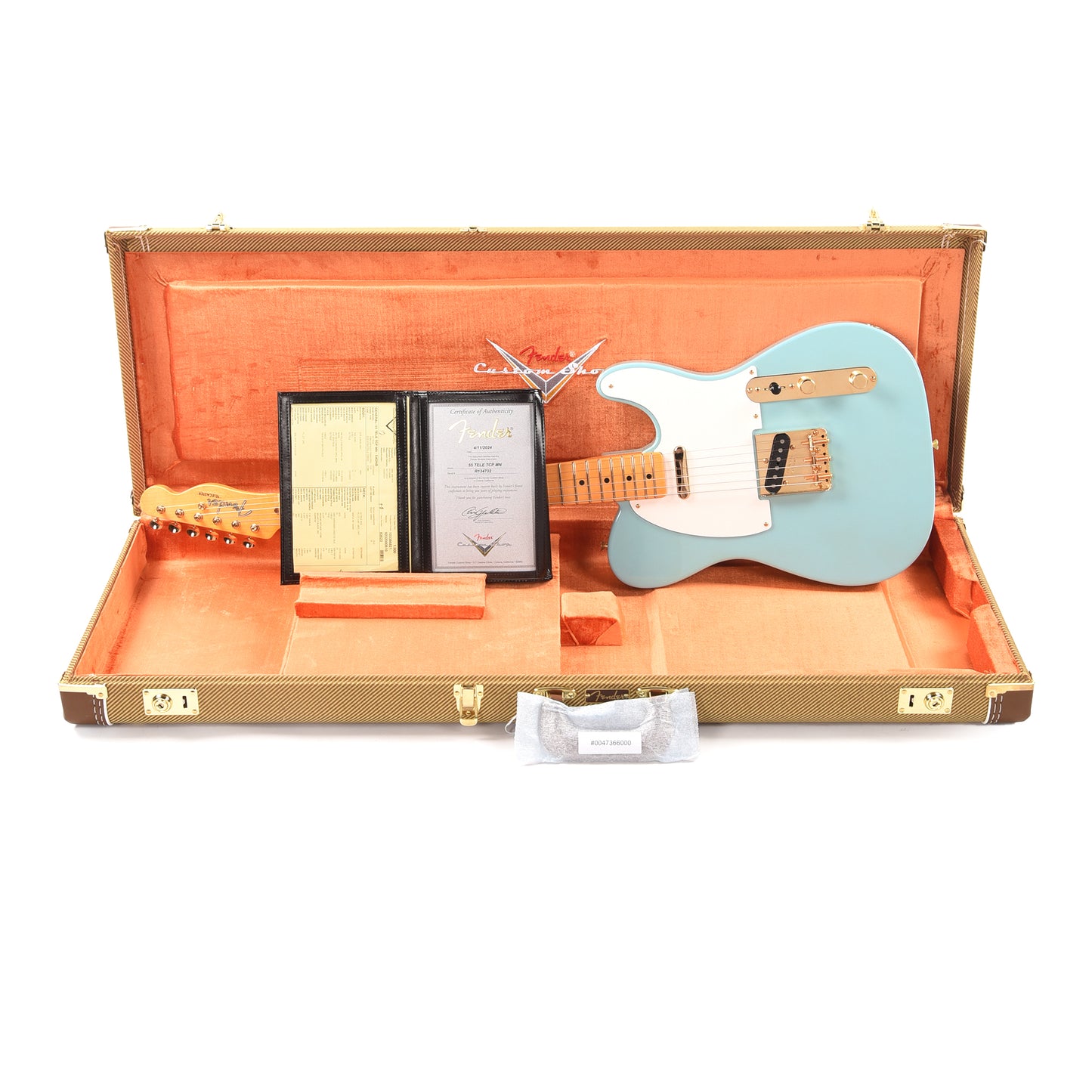 Fender Custom Shop 1955 Telecaster "Chicago Special" Time Capsule Super Aged Daphne Blue w/Gold Hardware