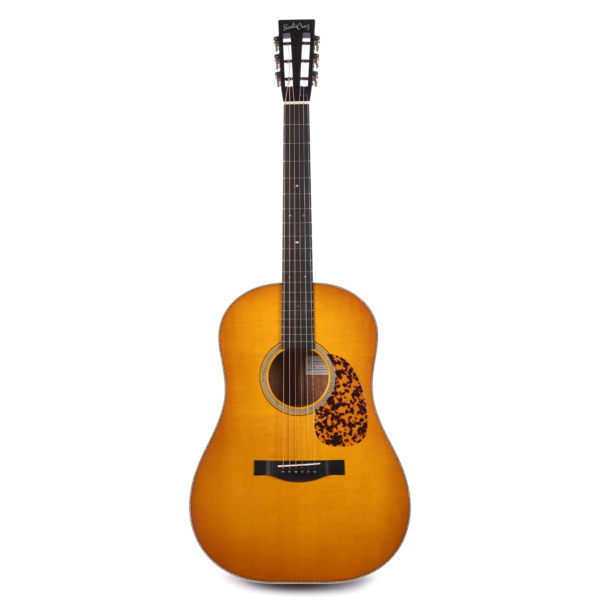 Santa Cruz Guitar Company D-12 Bearclaw German Spruce/Beeswing Mahogany Buttered Toast Sunburst