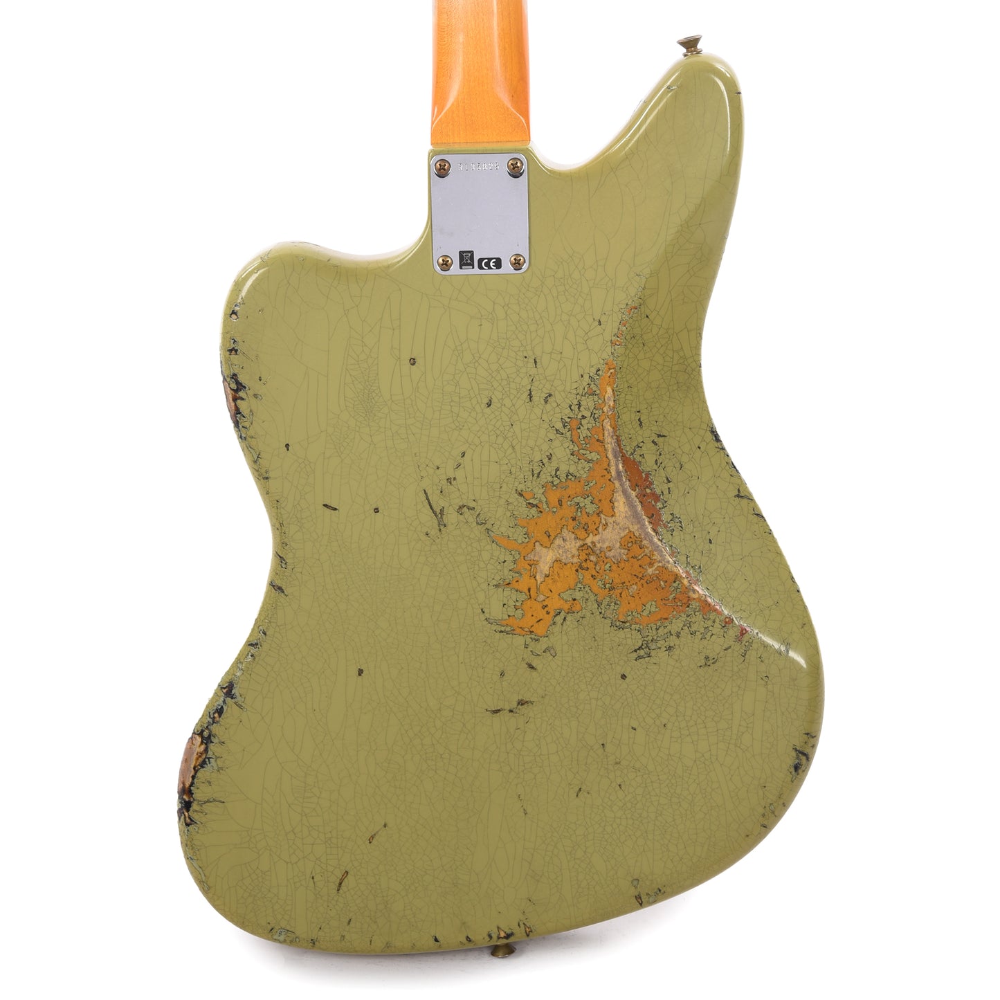 Fender Custom Shop 1962 Jaguar Heavy Relic Super Aged Appliance Green Over 3-Color Sunburst