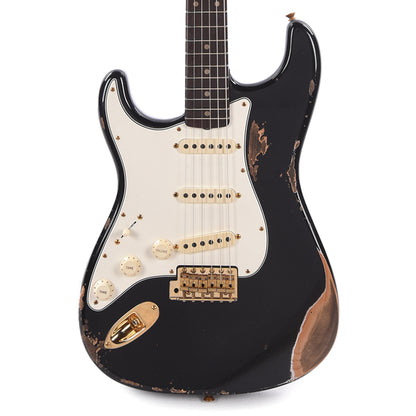 Fender Custom Shop 1959 Stratocaster "Chicago Special" LEFTY Heavy Relic Aged Black w/Rosewood Neck & Gold Hardware