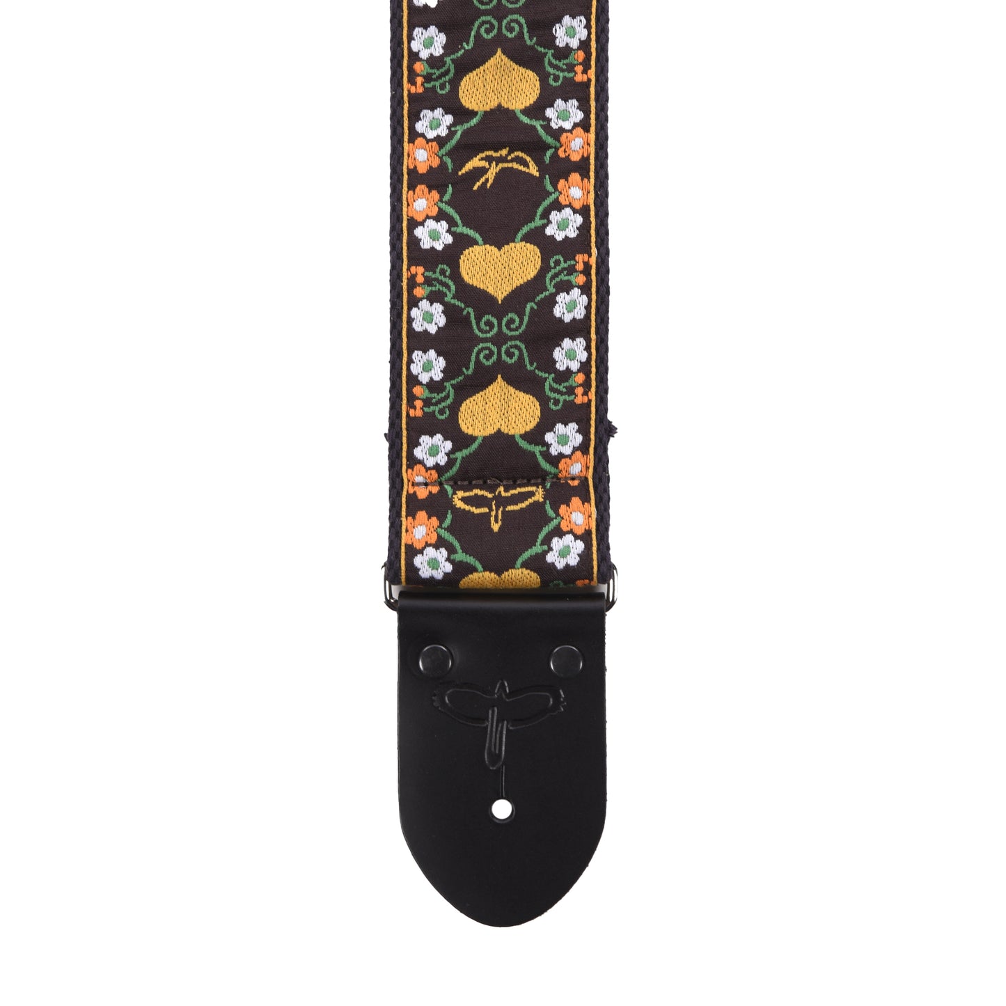 PRS 2.5" Retro Guitar Strap Floral Yellow