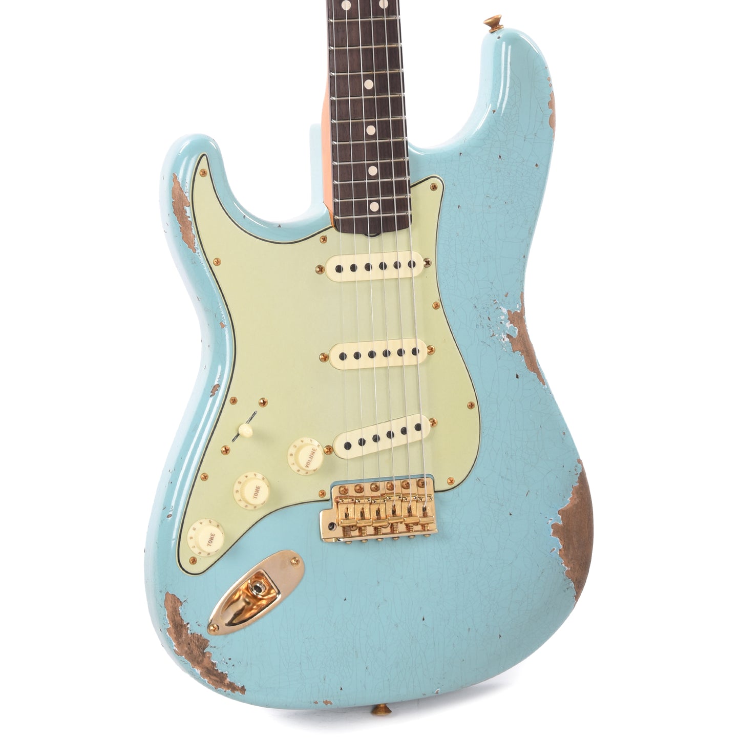 Fender Custom Shop 1960 Stratocaster "Chicago Special" LEFTY Heavy Relic Super Aged Daphne Blue w/Gold Hardware