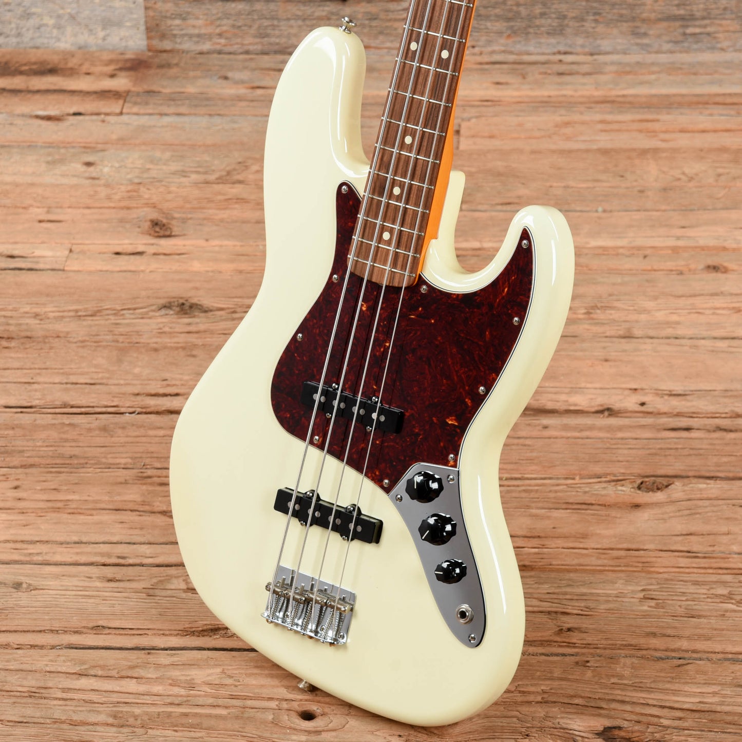 Fender 60's Classic Series Lacquer Jazz Neck w/ Fender Jazz Bass Body Olympic White 2018