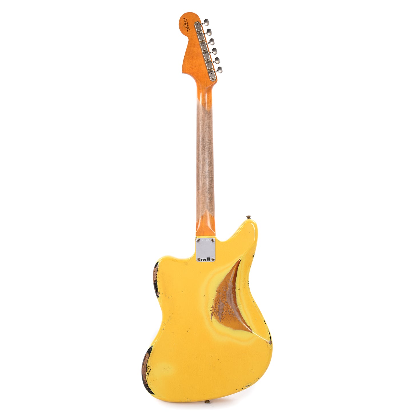 Fender Custom Shop 1962 Jaguar Heavy Relic Super Aged Graffiti Yellow Over 3-Color Sunburst