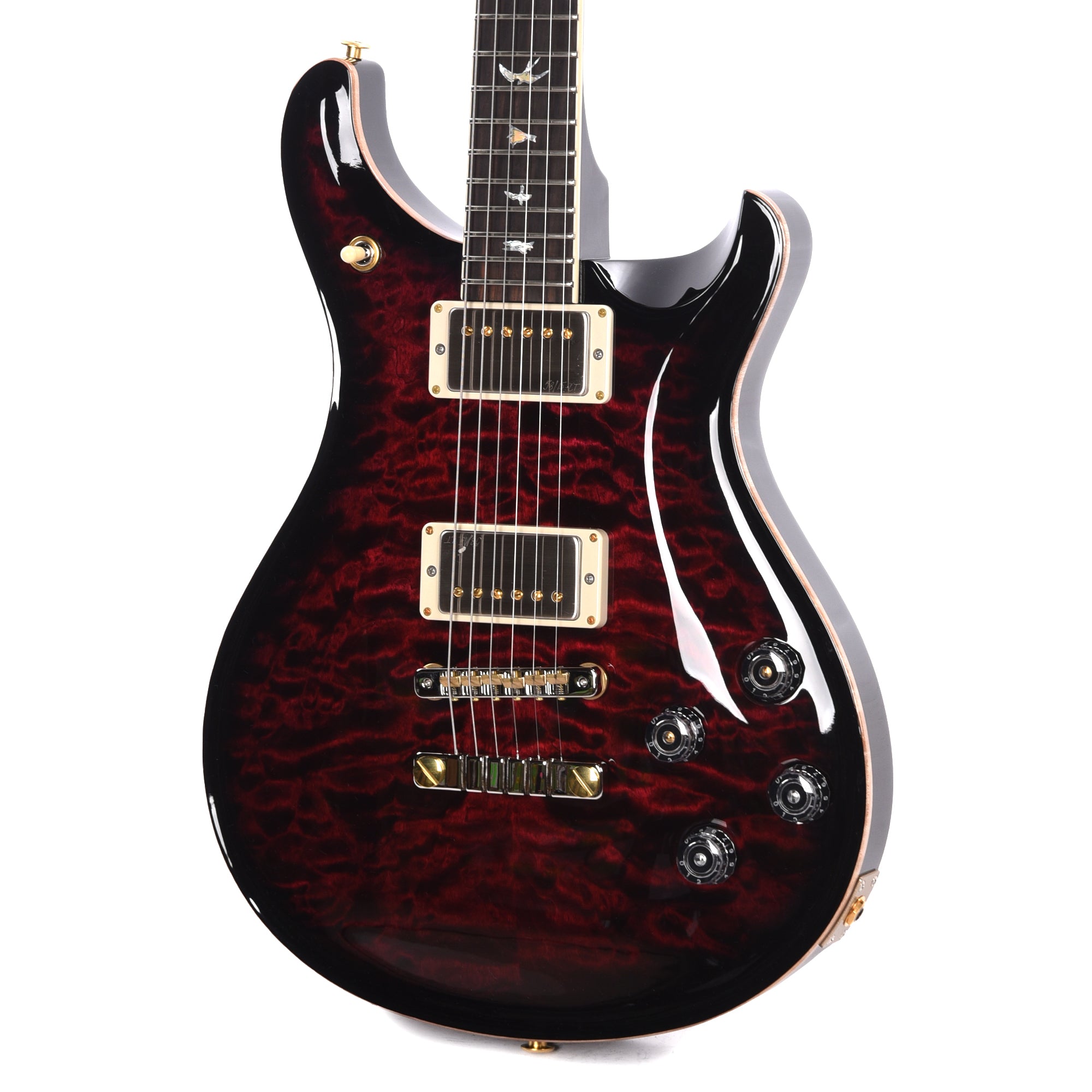 PRS Wood Library McCarty 594 10-Top Quilt Red Tiger w/Figured Stained Maple Neck & Cocobolo Fingerboard